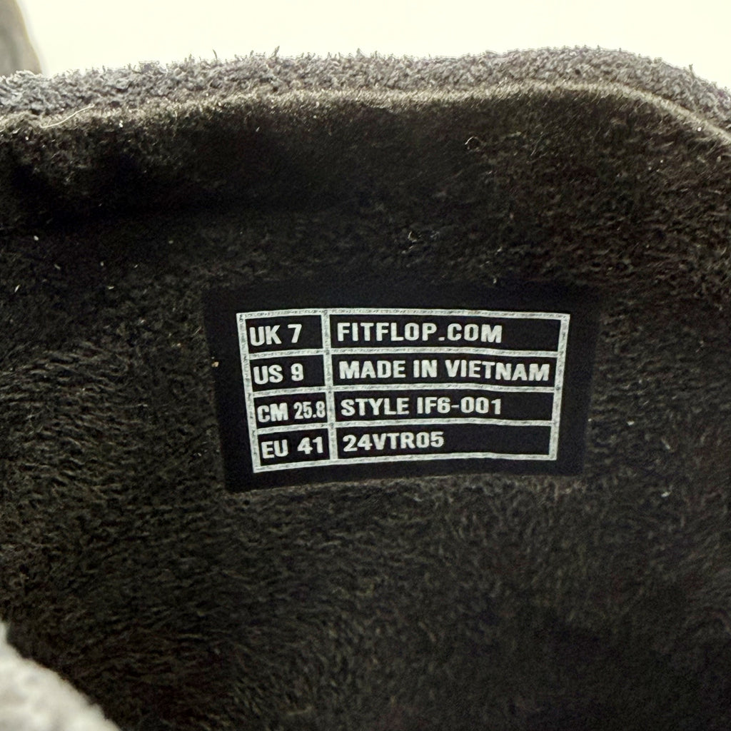 FitFlop Womens Gen-FF Elasticated Mules US 9 EU 41 Black Suede NIB