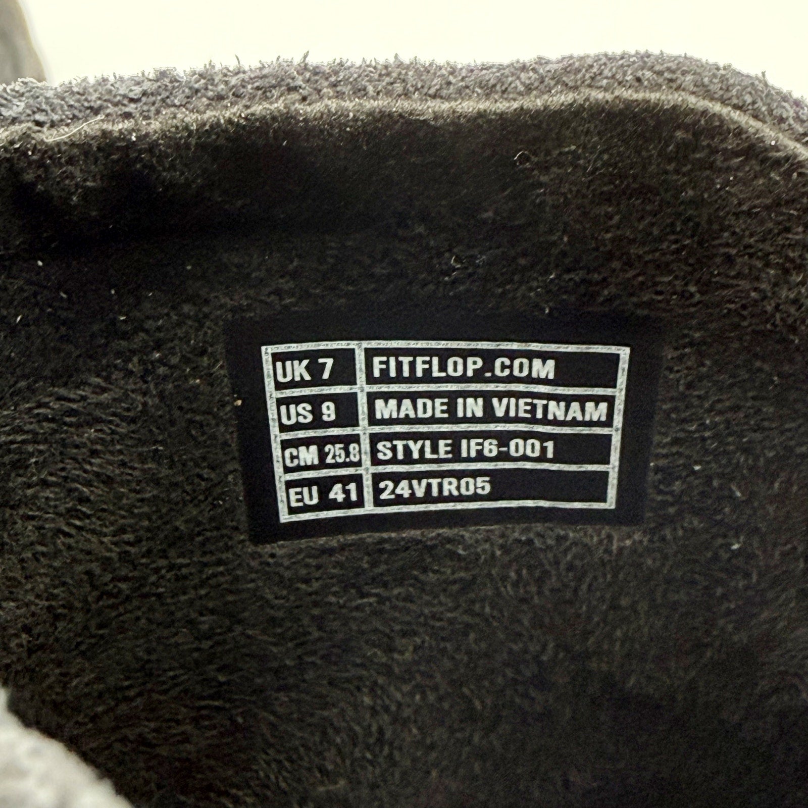 FitFlop Womens Gen-FF Elasticated Mules US 9 EU 41 Black Suede NIB