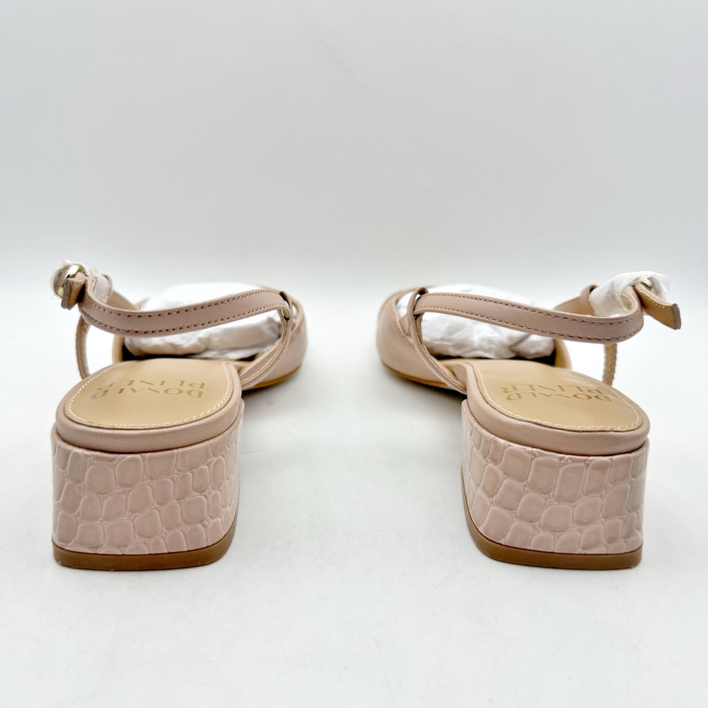 Donald Pliner Womens Reval Pumps Size 6.5 Pink Leather Heels Slingback NIB