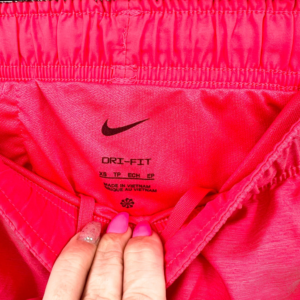 NIKE Women's Tempo Running Shorts XS Pink Light Pink Brief-Lined NWT