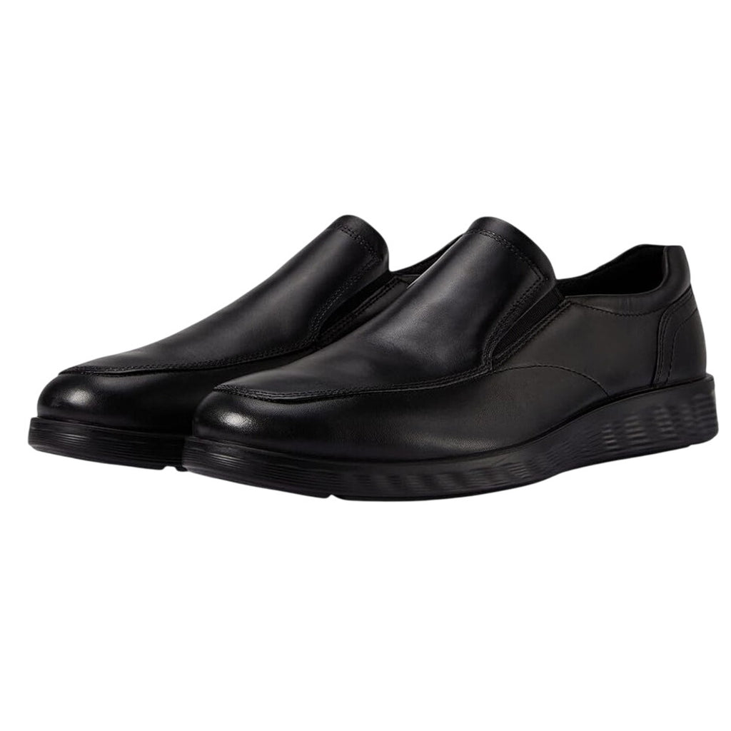 Ecco Mens S Lite Hybrid Apron Toe Oxford Shoes EU 41 US 7-7.5 Black Leather NWOB