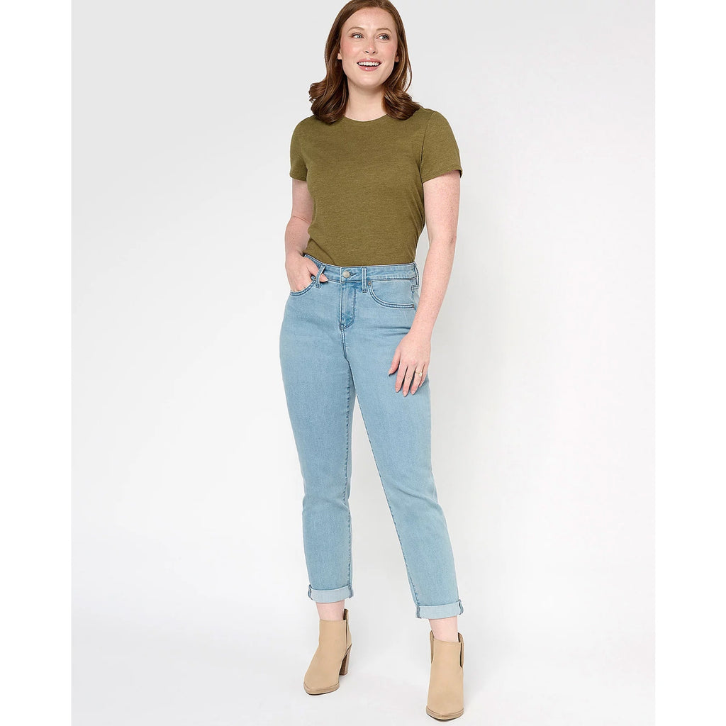 NYDJ Womens Margot Girlfriend Jeans Size 16W PETITE Kingston Blue NWT