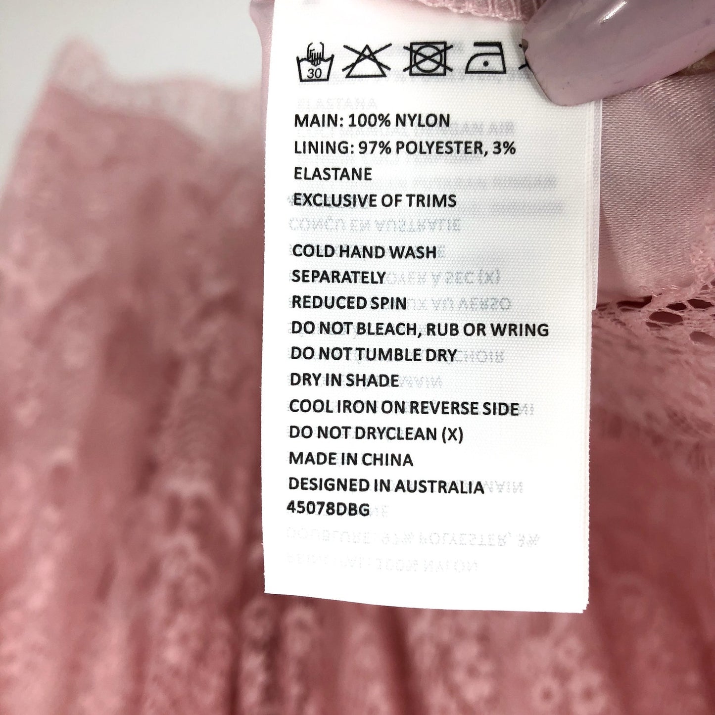 BARDOT JUNIOR Girl Gertrude Lace Dress Size 16 Pink Potpourri Long Sleeve NWT