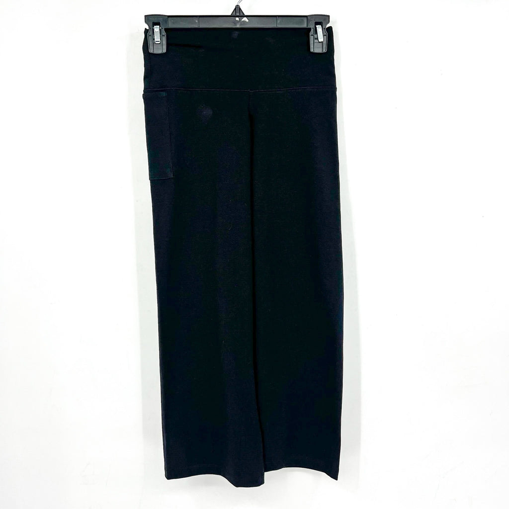 TASC Women's ALLways Crop Yoga Pants Small Black Stretch Elastic Waist NWT