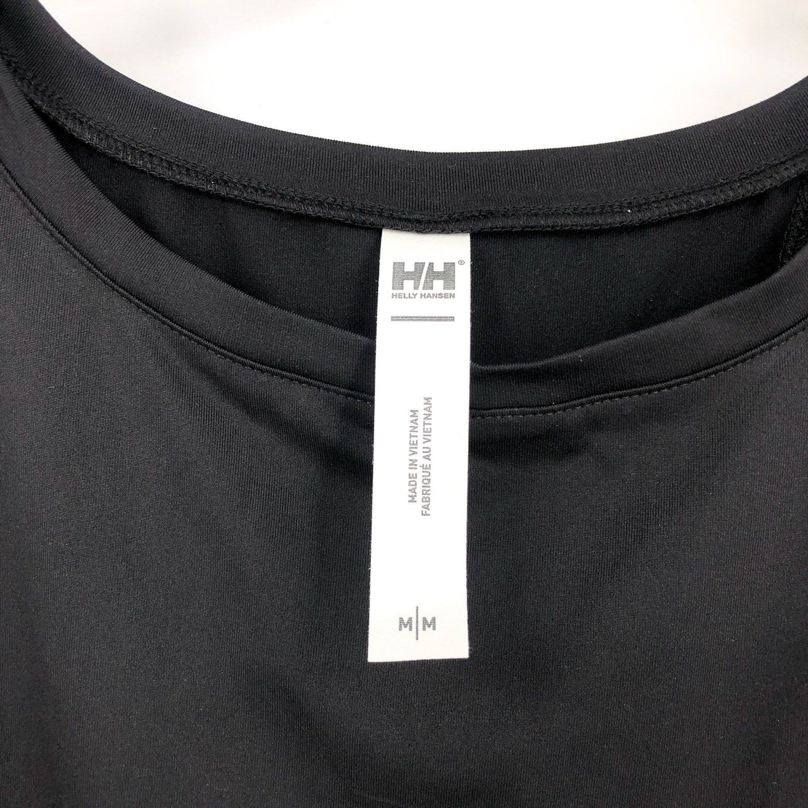 HELLY HANSEN Women's Tech Split Back Tank Top Medium Black Sleeveless NWT