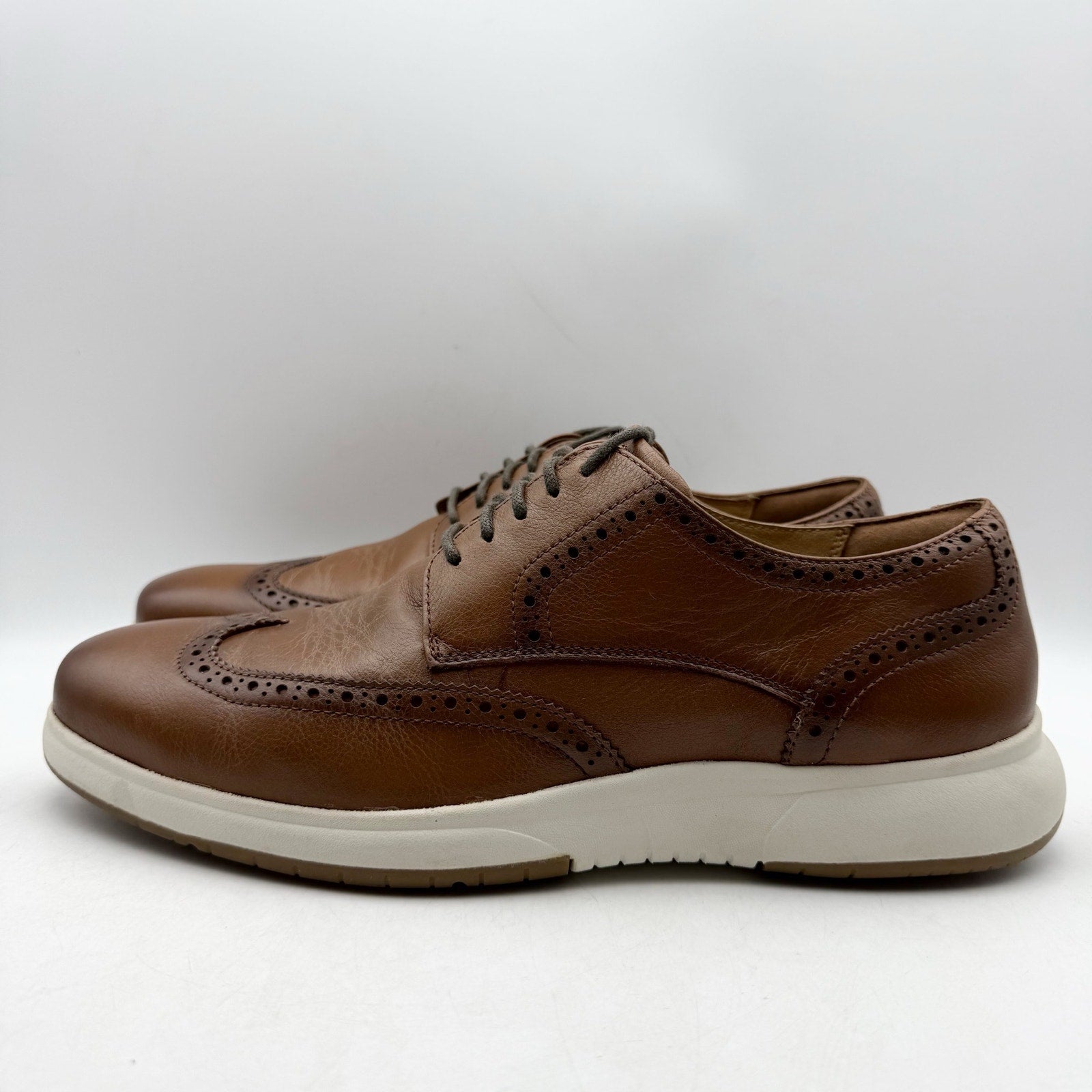 Florsheim Mens Flair Steel Toe Work Oxford Shoes US 10 M Brown Leather NWOB