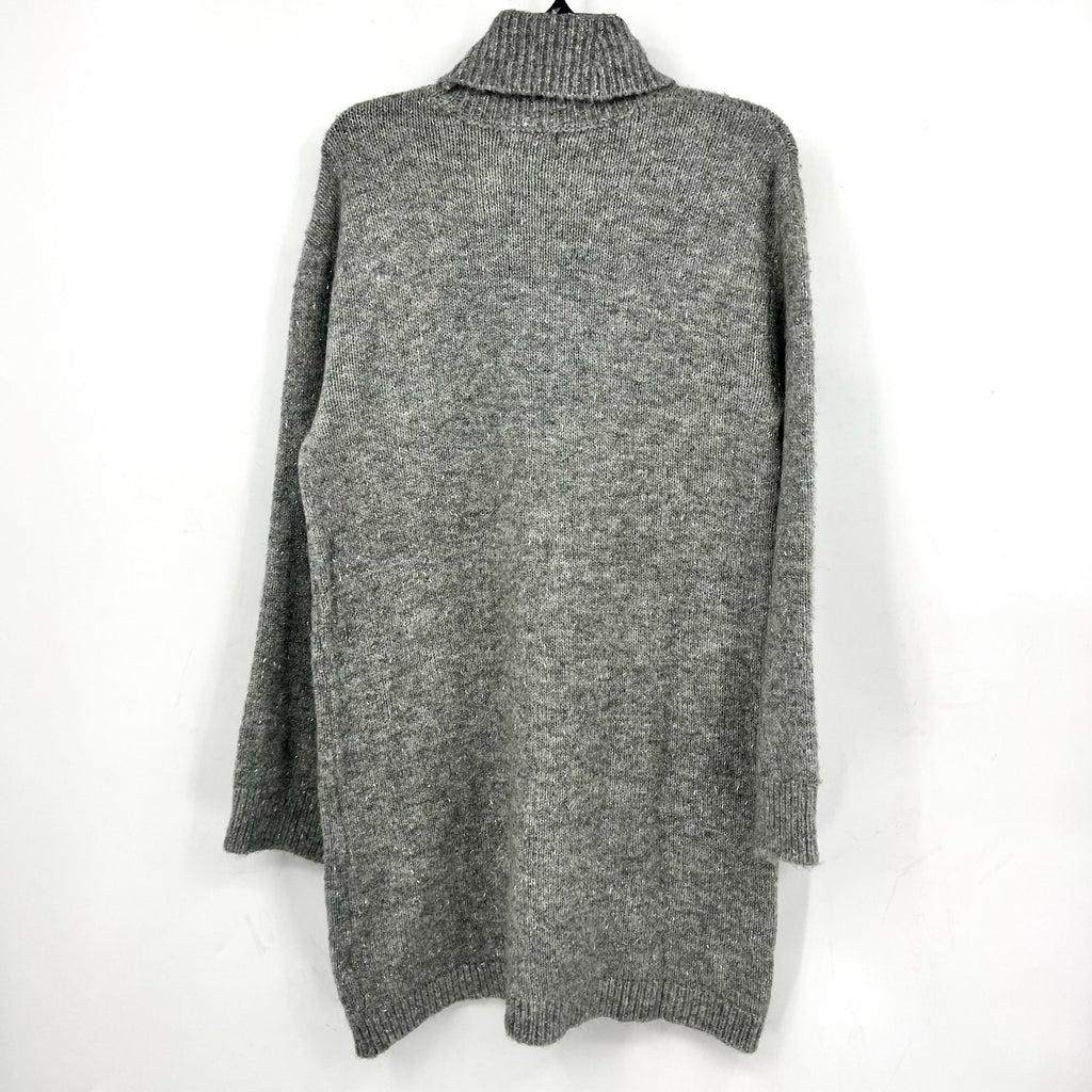 STEVE MADDEN Women's Abbie Sweater Dress Medium Heather Grey Turtleneck NWT
