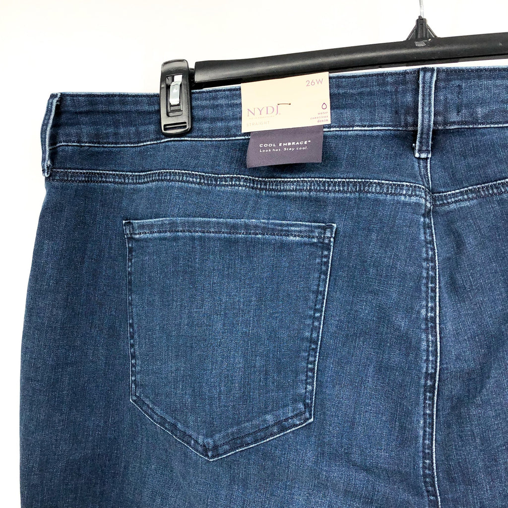 NYDJ Women's Marilyn Straight Ankle Jeans 26W Ibiza Blues High Rise NWT