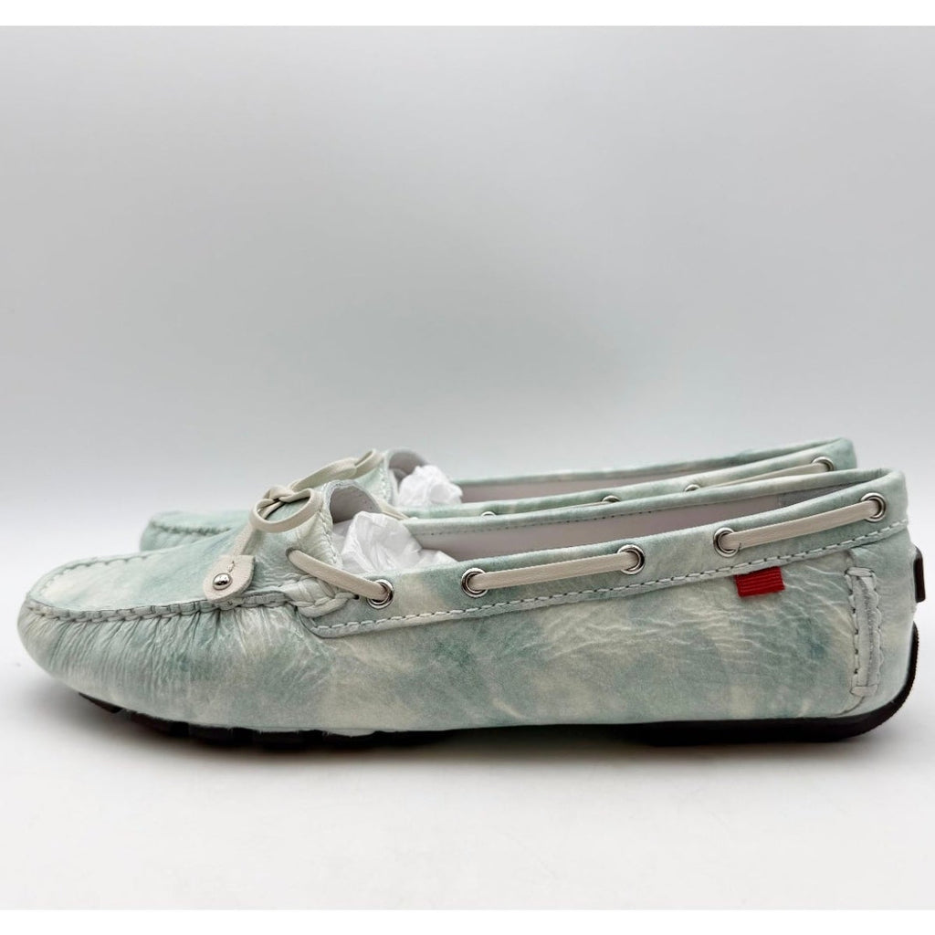 Marc Joseph NY Womens Cypress Hill Loafers Size 8.5 Green Mint Leather NWOB