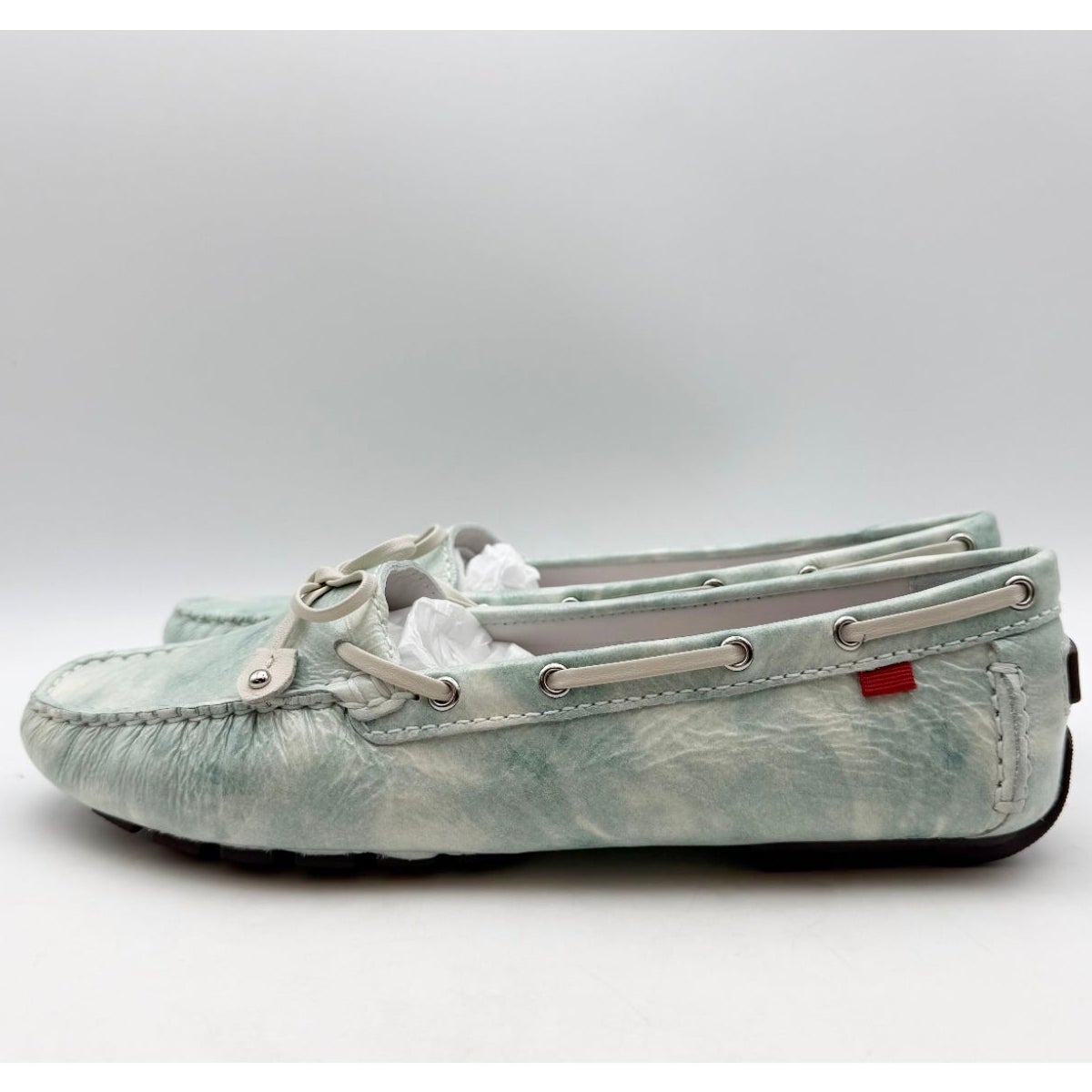 Marc Joseph NY Womens Cypress Hill Loafers Size 8.5 Green Mint Leather NWOB