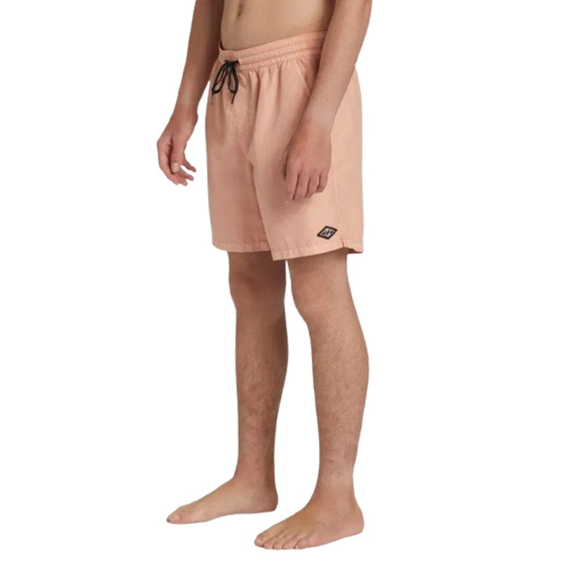 BILLABONG Men's All Day Layback Boardshort Large Orange Dusty Melon Overdyed NWT