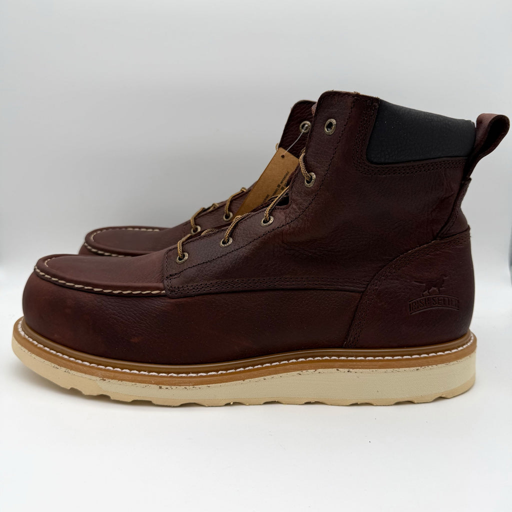 Irish Setter Mens Ashby 6" Aluminum-Toe Work Boots US 14 Brown Leather 83606 NIB