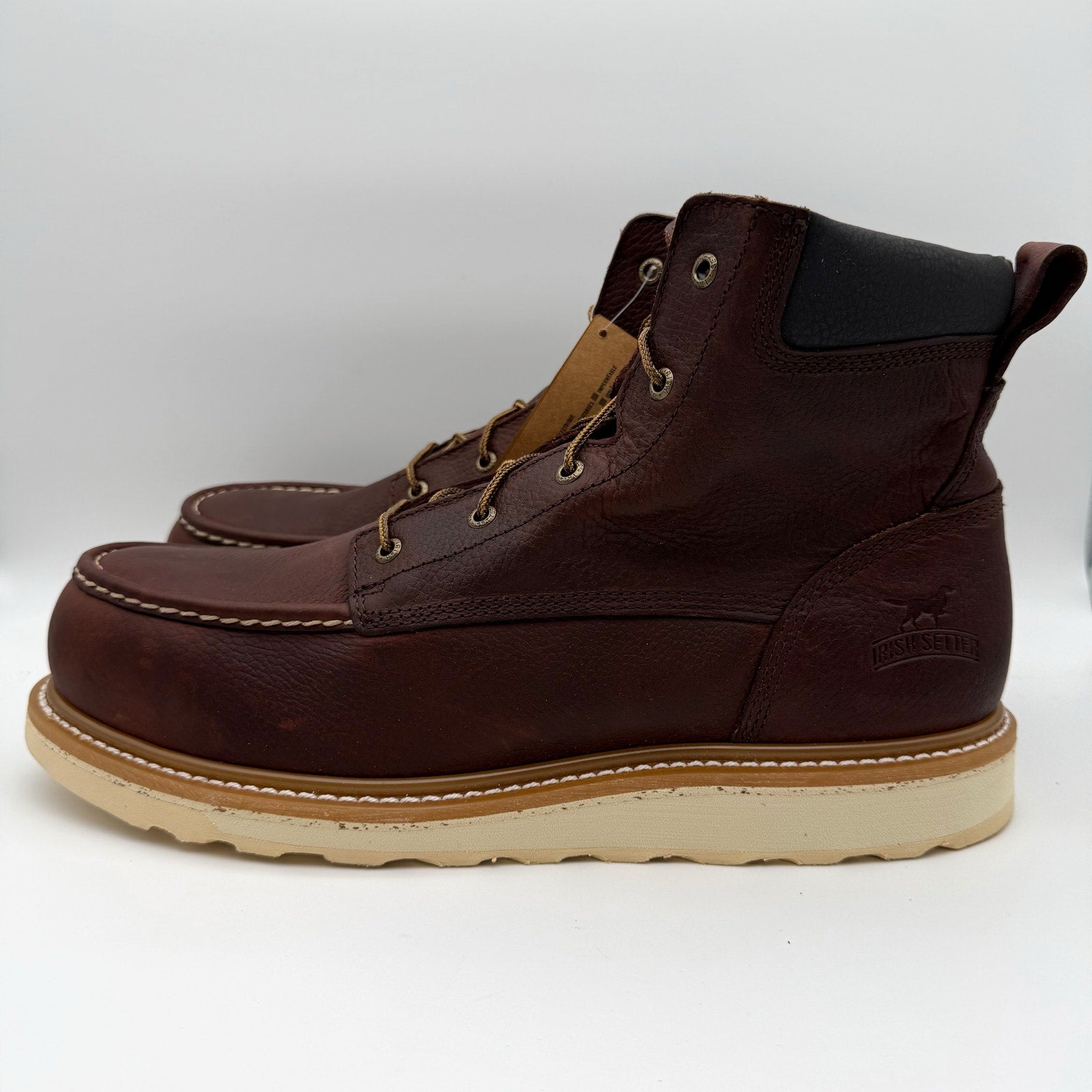 Irish Setter Mens Ashby 6" Aluminum-Toe Work Boots US 14 Brown Leather 83606 NIB