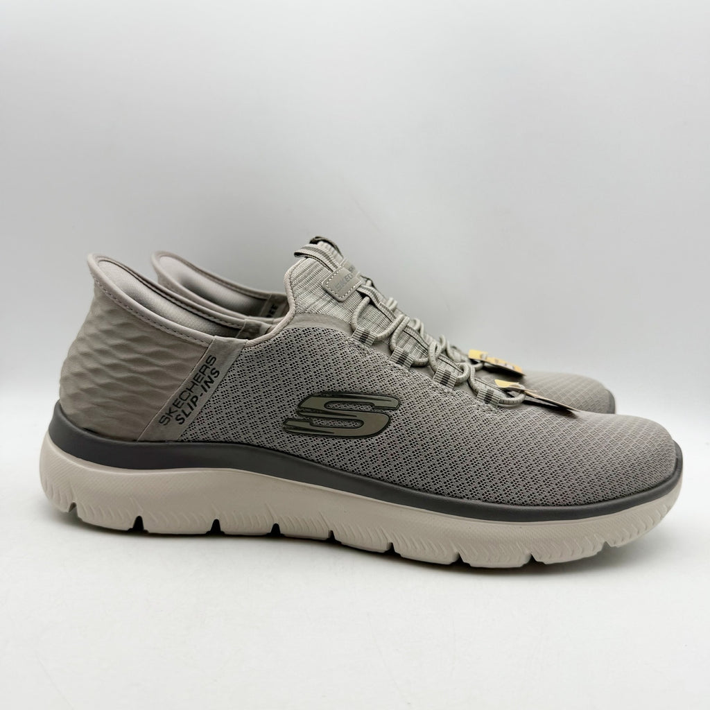 Skechers Mens Summits Slip-Ins Sneakers US 13 EU 47.5 Taupe Grey NWT