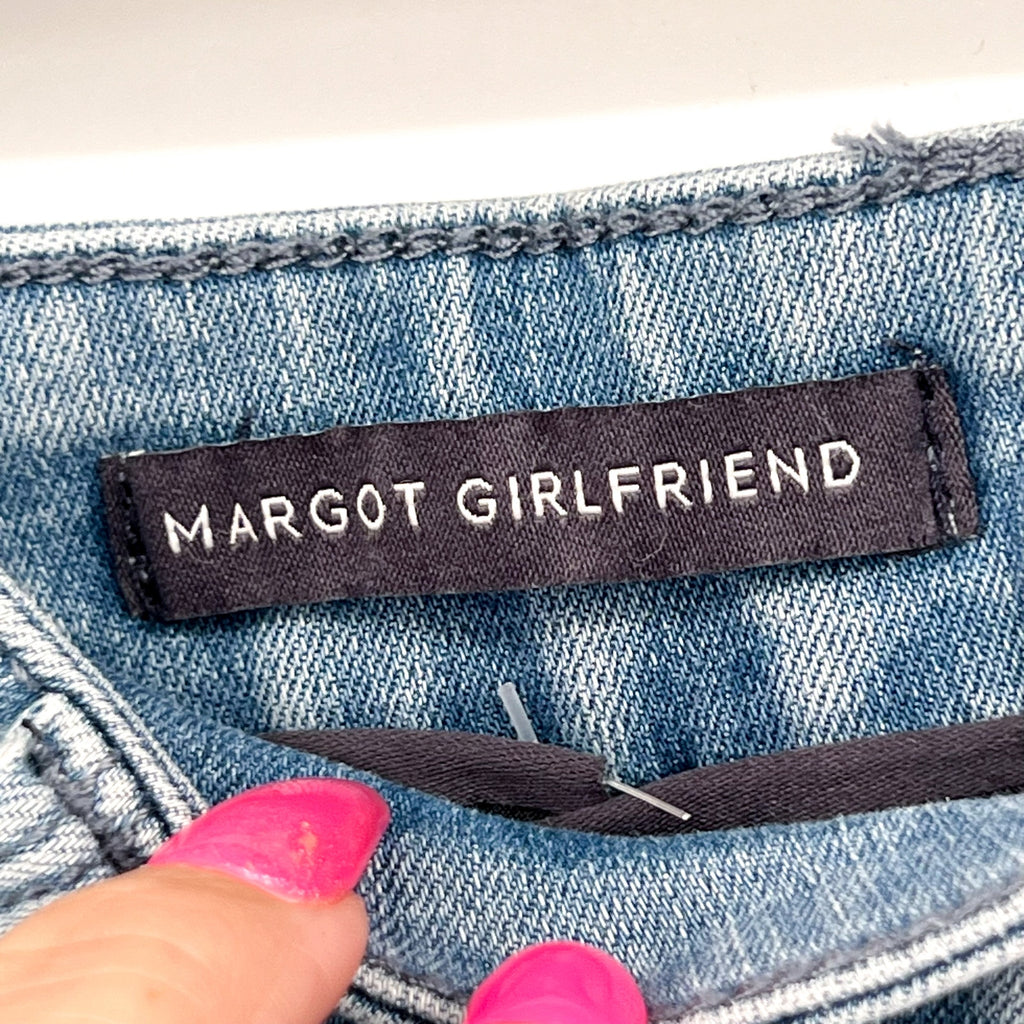 NYDJ Womens Margot Girlfriend Jeans Size 26W PETITE Kingston Blue NWOT