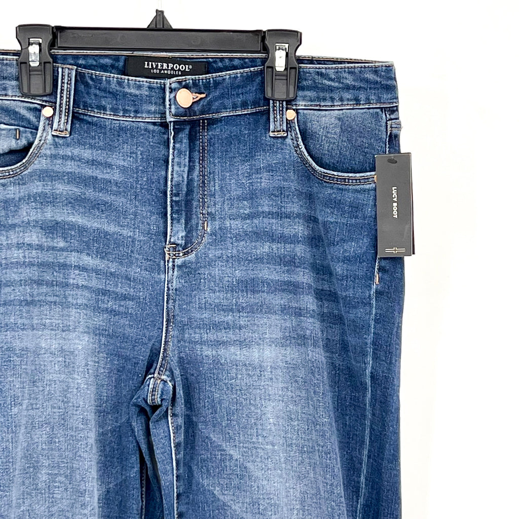 Liverpool Women's Lucy Bootcut Jeans Size 10/30 Yuba Blue Mid Rise Denim NWT