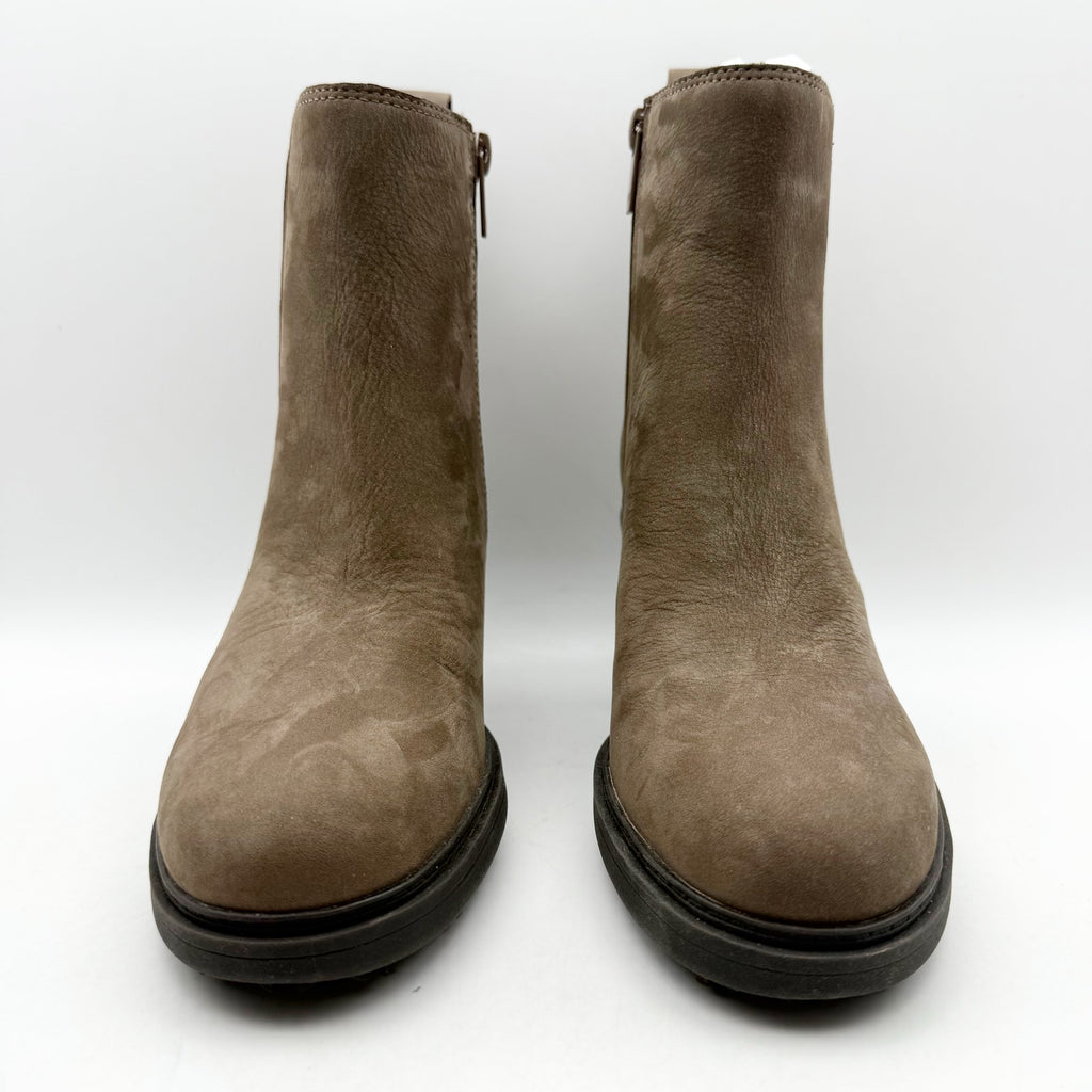 Vionic Womens Truckee Heeled Ankle Booties US 5 M EU 35 Brown Leather NWOB