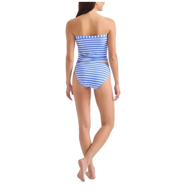 TOMMY BAHAMA Coastline Stripe Hipster Bikini Bottom Small Paradiso Blue NWT