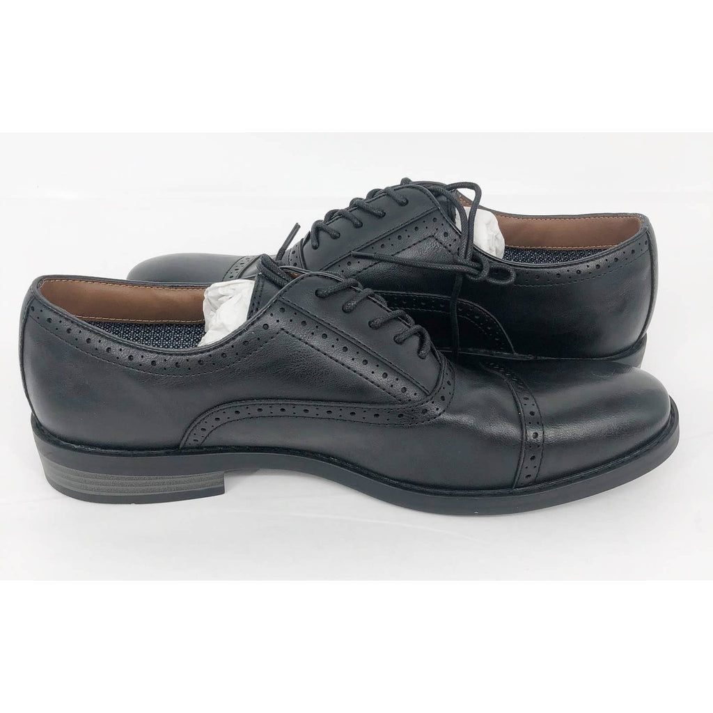 FAIRLANE & SONS Mens Feawin Flex Oxford Shoes 13 Black Leather Stitchfix NWOB