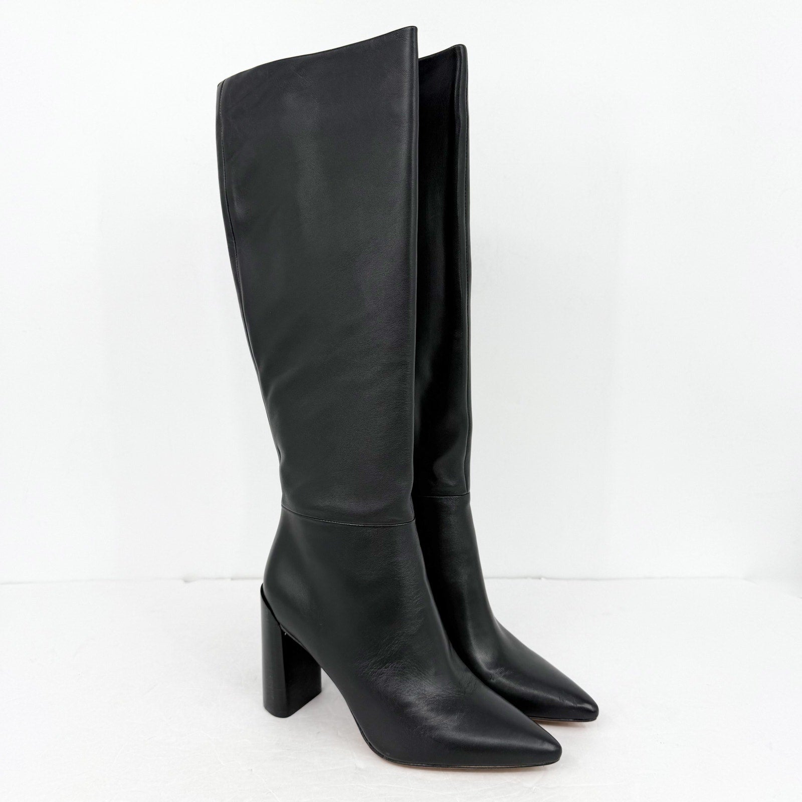Vince Womens Pilar Knee High Boots US 6 M EU 36 Black Leather NIB
