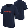 NIKE Kids Houston Astros Space City Short Sleeve T-shirt XL Navy Blue NWT