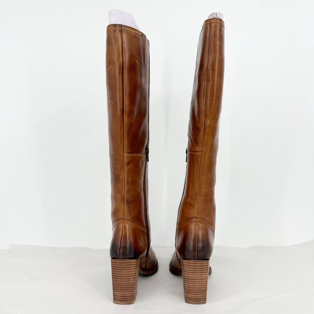 Diba True Womens True Do Knee High Boots US 8.5 M Brown Leather EUC