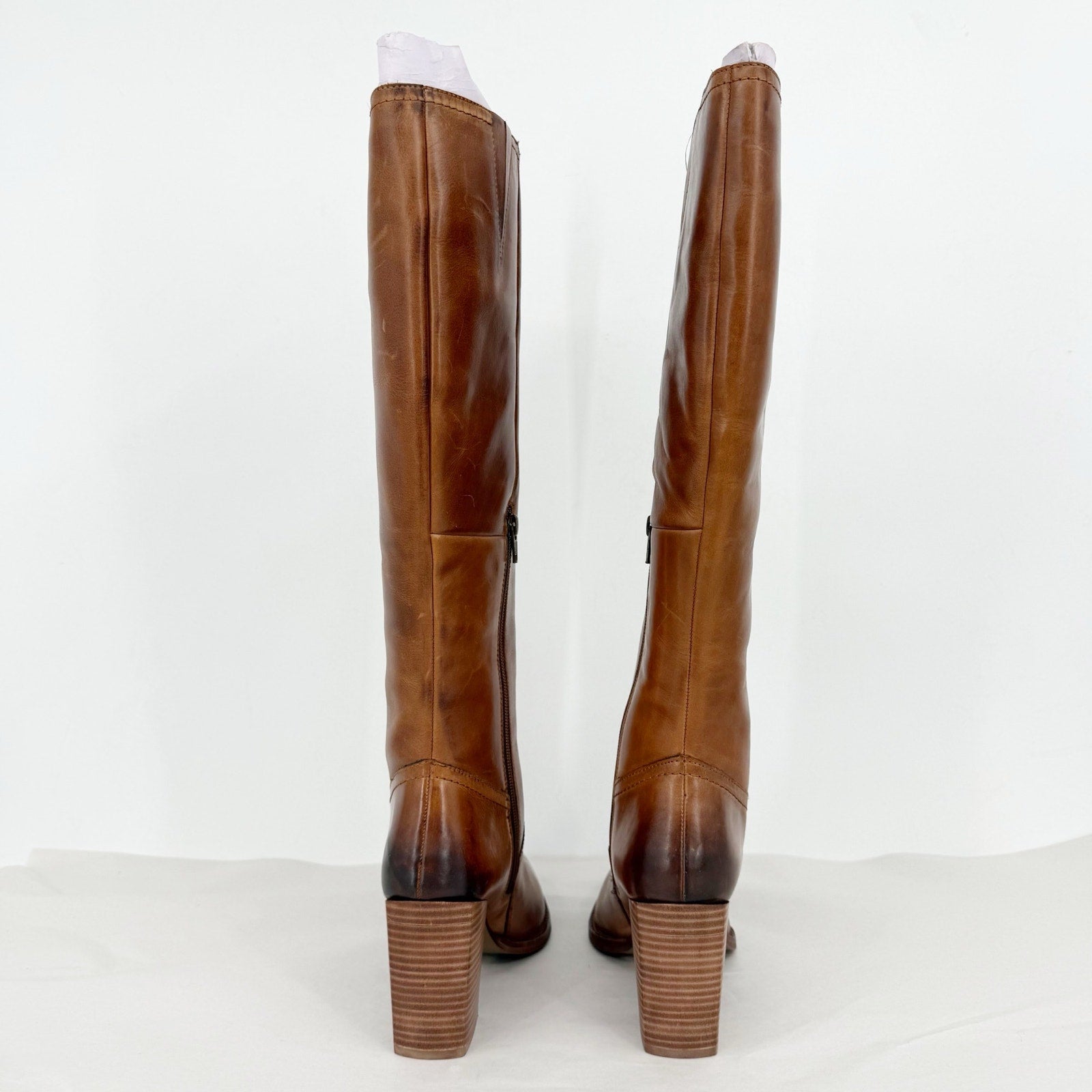 Diba True Womens True Do Knee High Boots US 8.5 M Brown Leather EUC