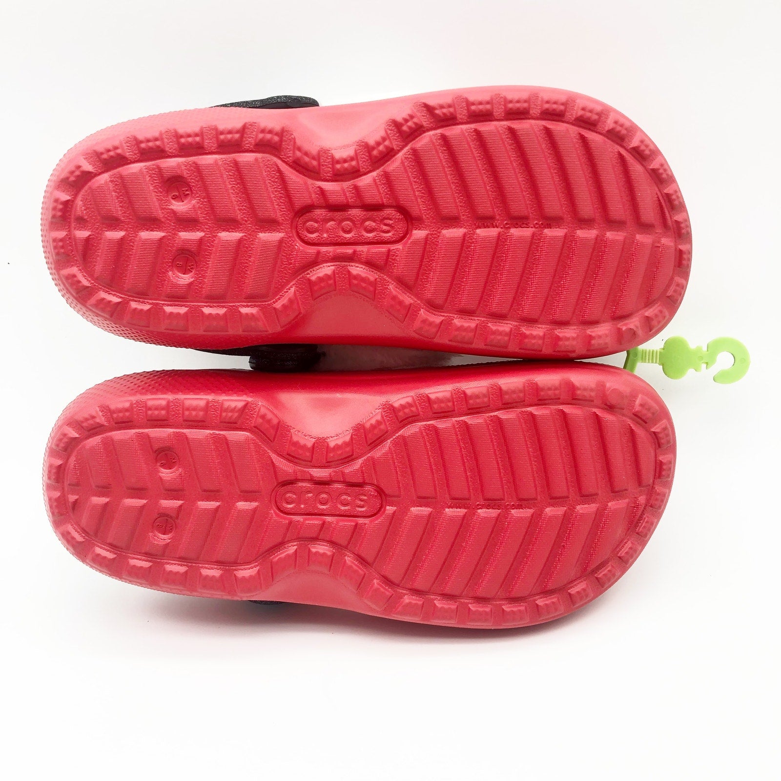 Crocs Unisex Santa Classic Clogs Womens 8 Mens 6 Festive Red White Black NWT