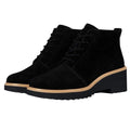 TOMS Womens Maude Lace-Up Ankle Boots SIZE 8.5 EU 39 Black Suede NWOB