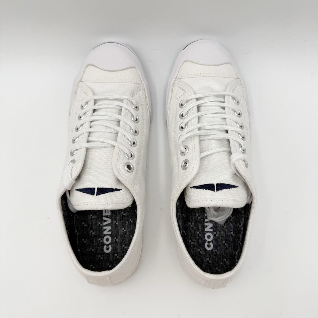 Converse Womens Jack Purcell Casual Low Sneakers Size 6.5 White Canvas NIB