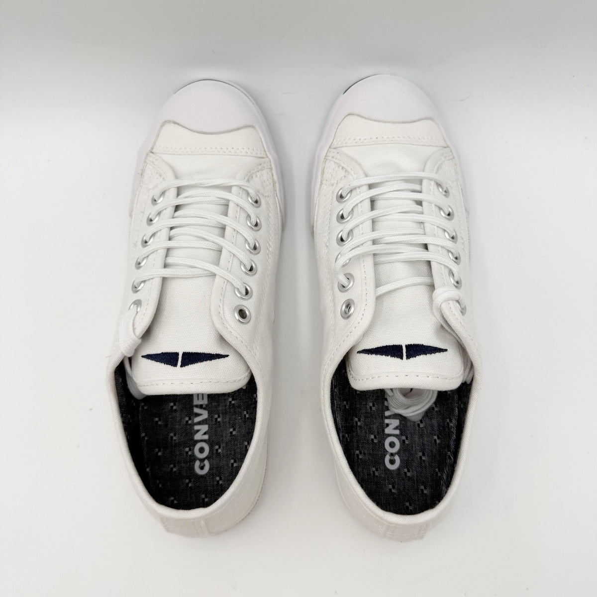 Converse Womens Jack Purcell Casual Low Sneakers Size 6.5 White Canvas NIB