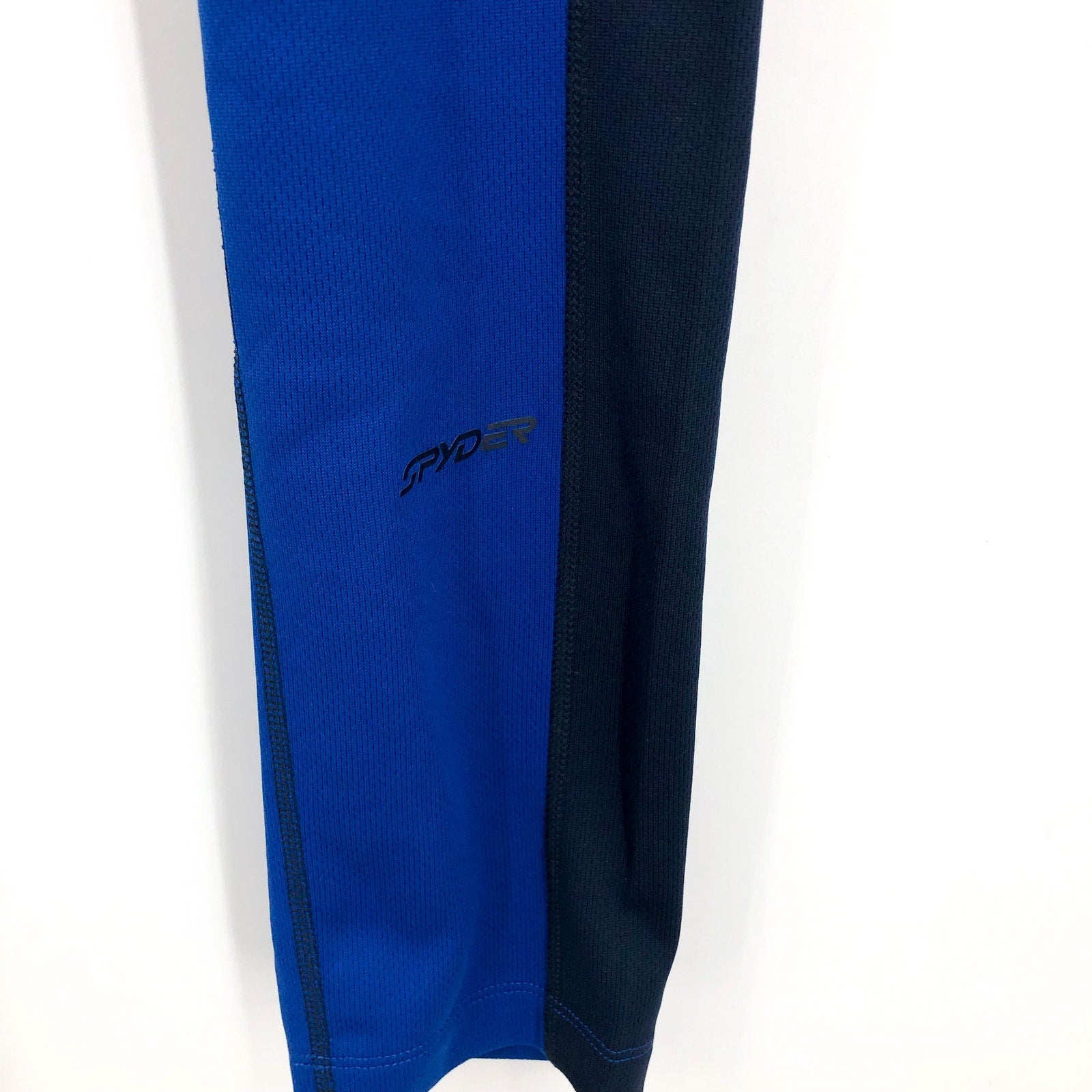 SPYDER Women's Charger Pants Large Electric Blue Base Layer Leggings NWT
