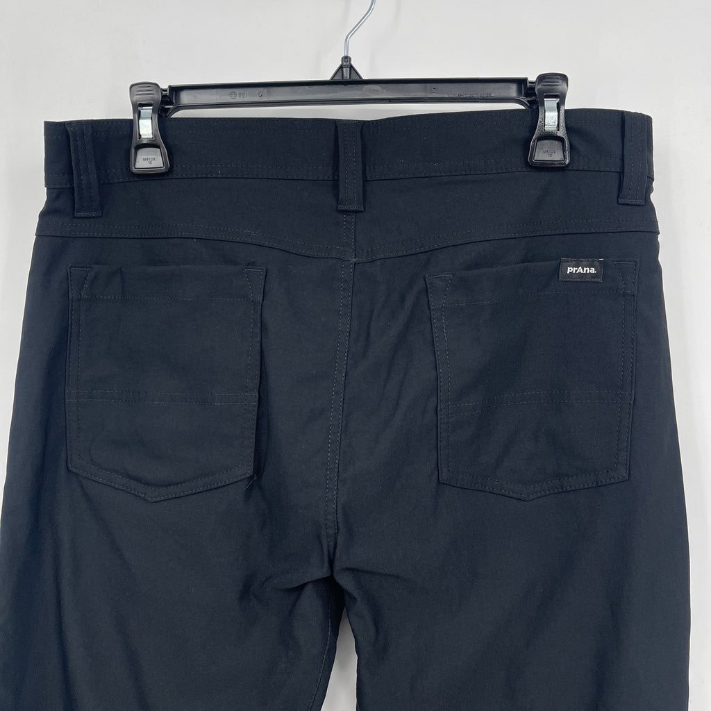 PRANA Men's Brion Hiking Pants II 30 X 32 Black Water Repellent UPF 50+ NWT