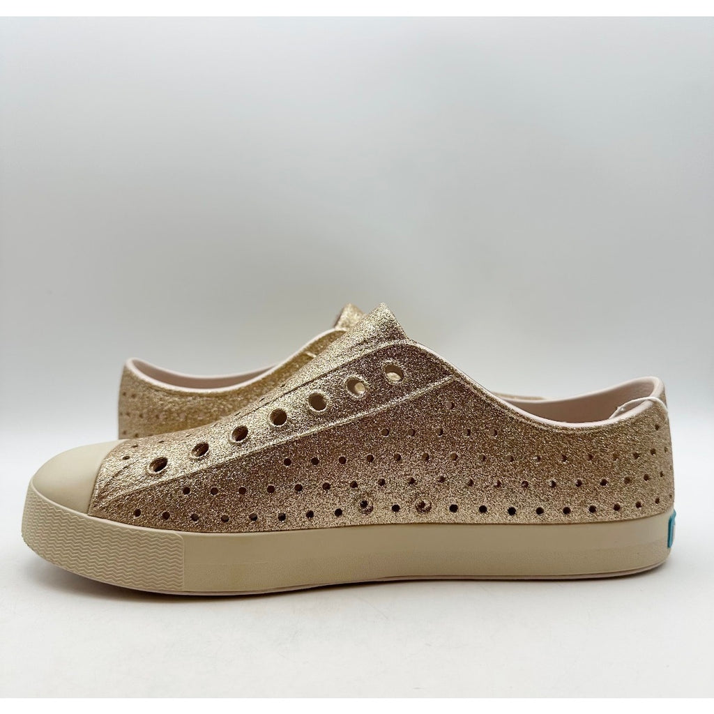 NATIVE Men's Jefferson Slip On Shoes Size 10 Rock Salt Bling Rose Gold NWOB
