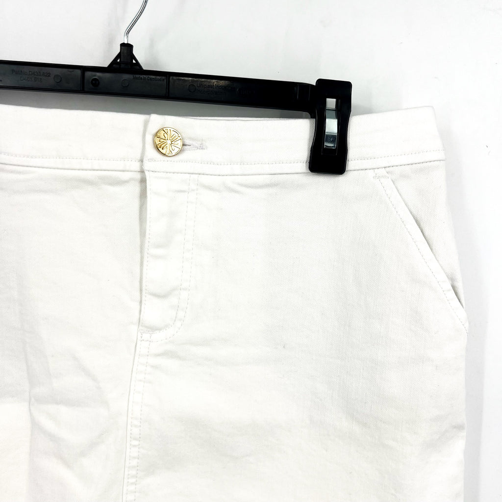 LILLY PULITZER Womens Colette Denim Skort Size 00 Resort White Stretch NWT