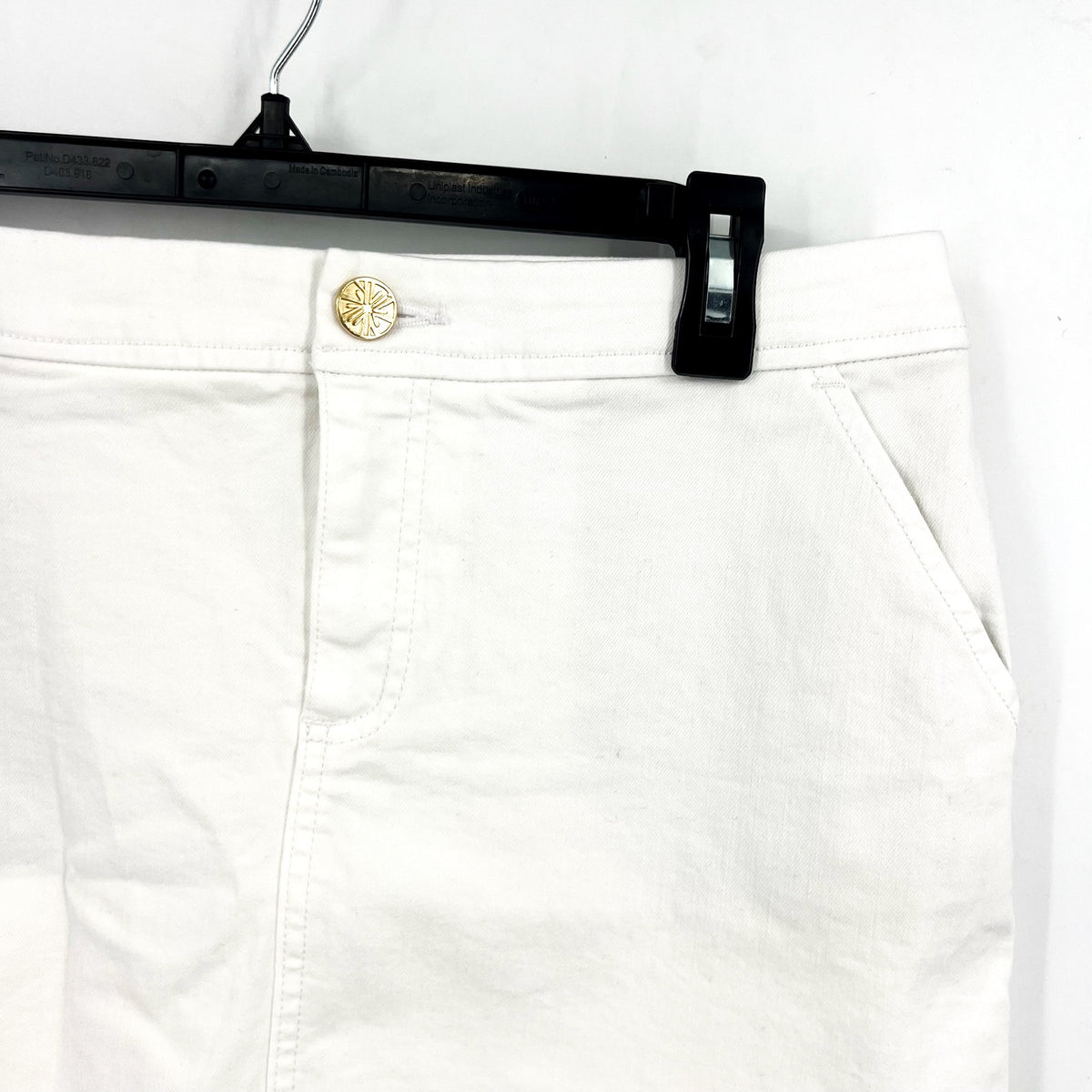 LILLY PULITZER Womens Colette Denim Skort Size 00 Resort White Stretch NWT