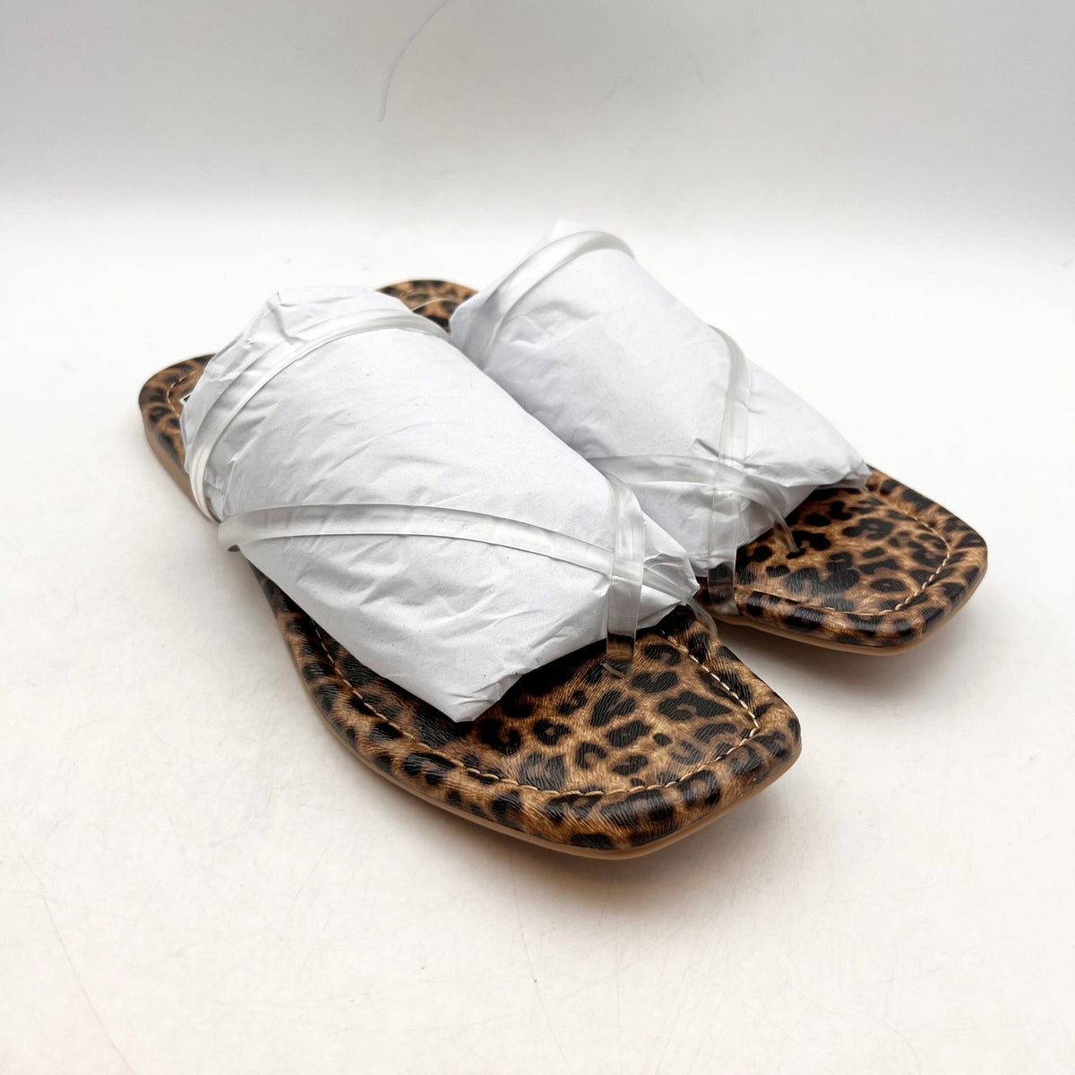 Dolce Vita Womens Leanna Sandals Size 8.5 Leopard Brown Slide Flip Flop NIB