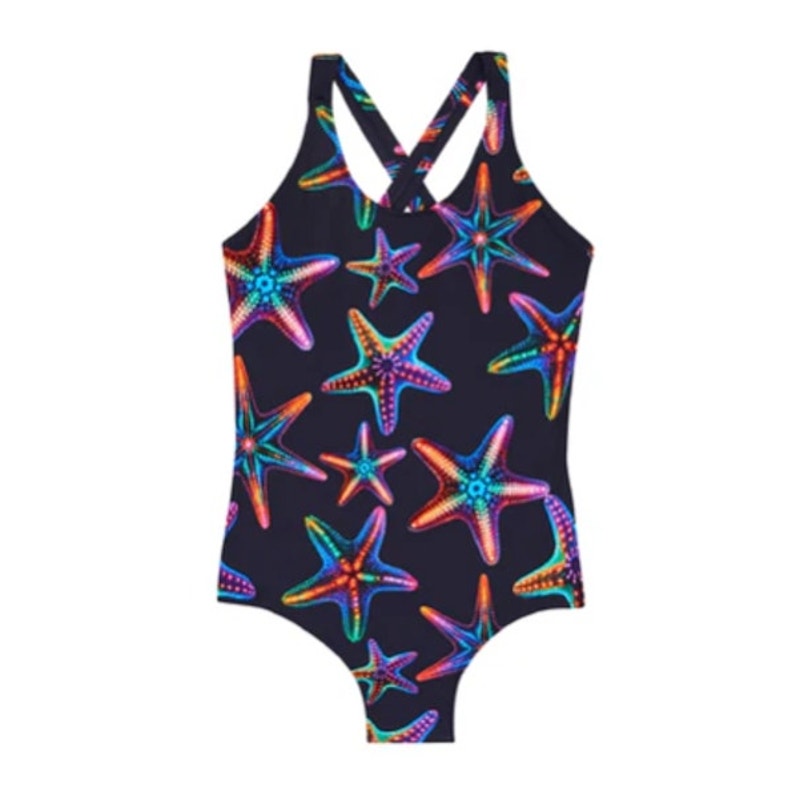 VILEBREQUIN GIRLS' Disco Stars One-Piece Swimsuit 6-7 YEARS 10 ANS Blue NWT