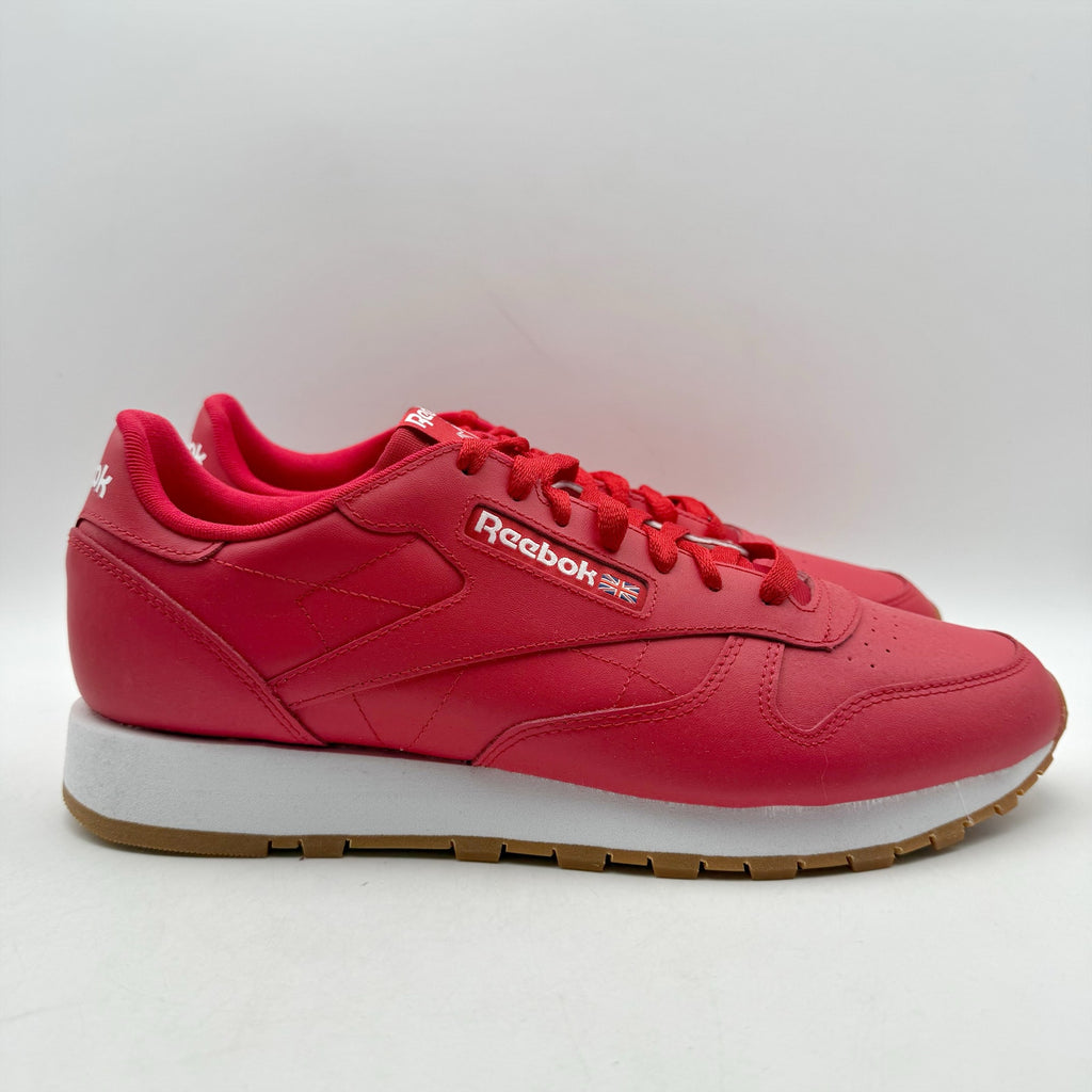 Reebok Mens Classic Sneakers US 11 EU 44.5 Red Leather Athletic NIB
