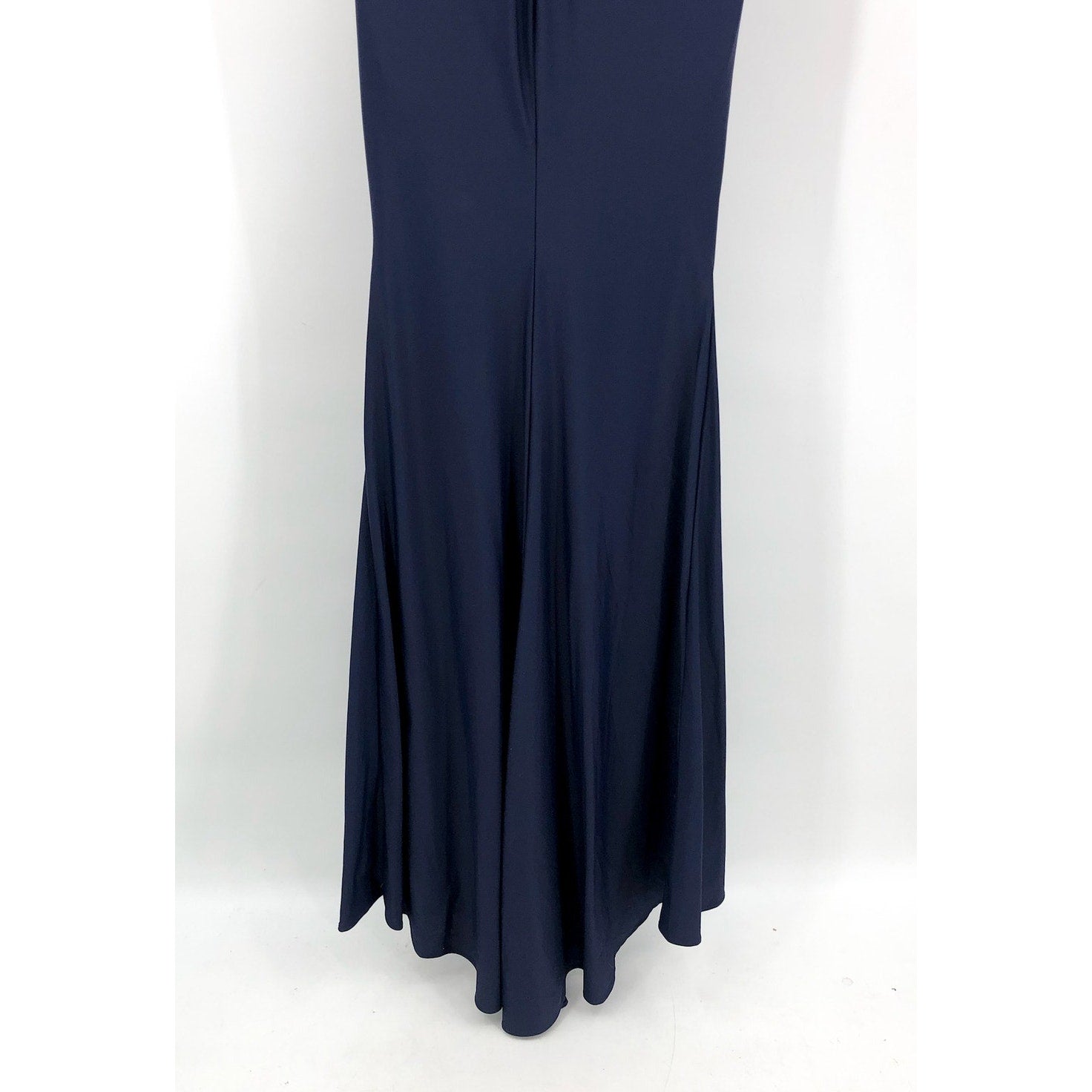 LA FEMME Strapless Sweetheart Long Dress Size 0 Navy Blue 30502 Mermaid Gown NWT