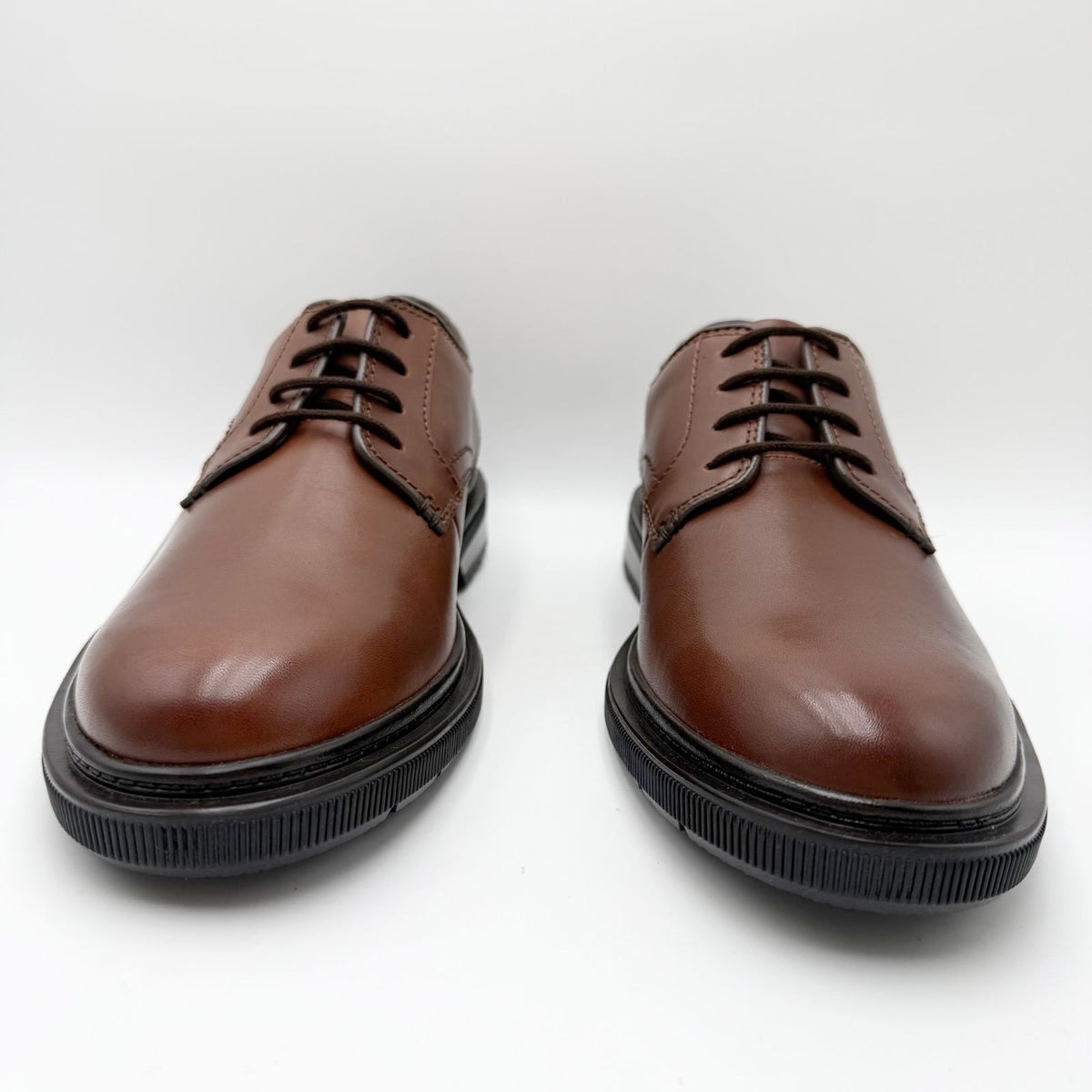 Clarks Mens Burchill Derby Dress Shoes Size 10.5 M Brown Leather NWOB