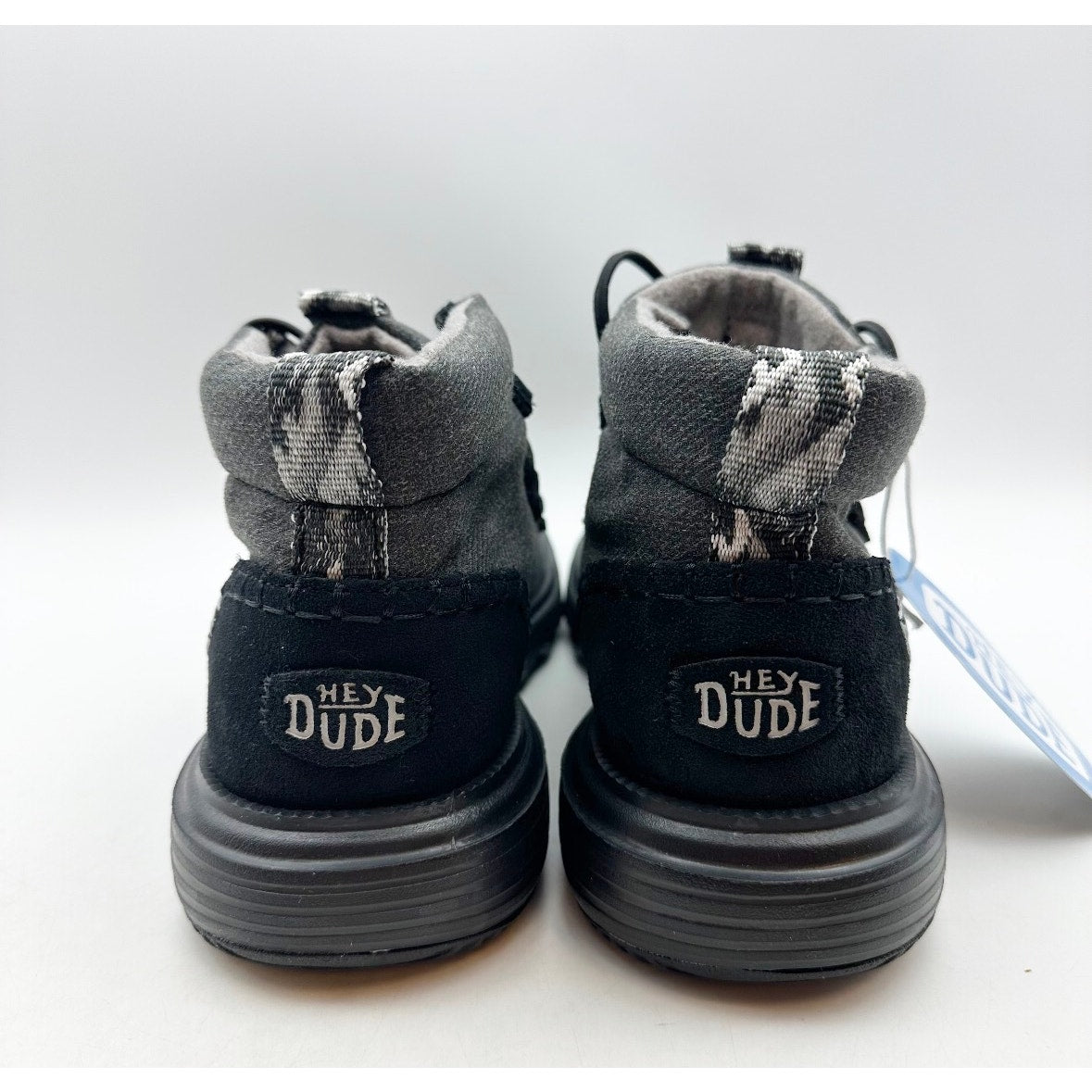 Hey Dude Womens Reyes Ankle Boots Size 8 EU 39 Black Gray NIB