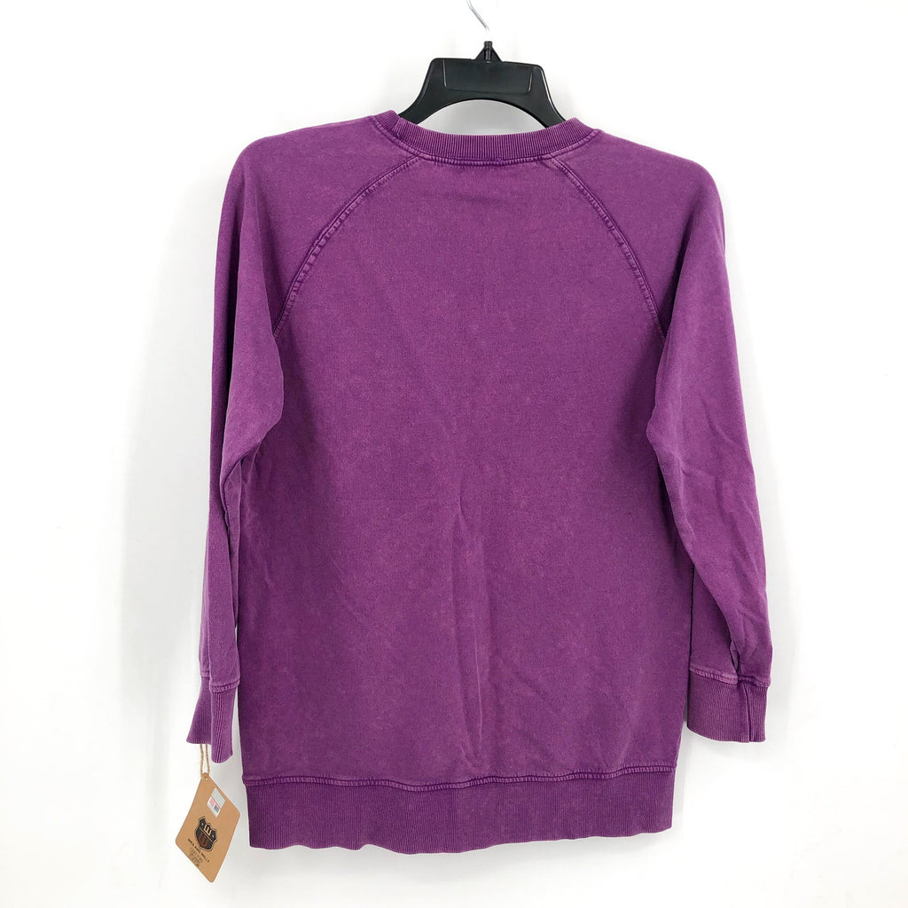 WES & WILLY Girls LSU Tigers Crewneck Sweatshirt Medium Purple Plum NWT BWLST