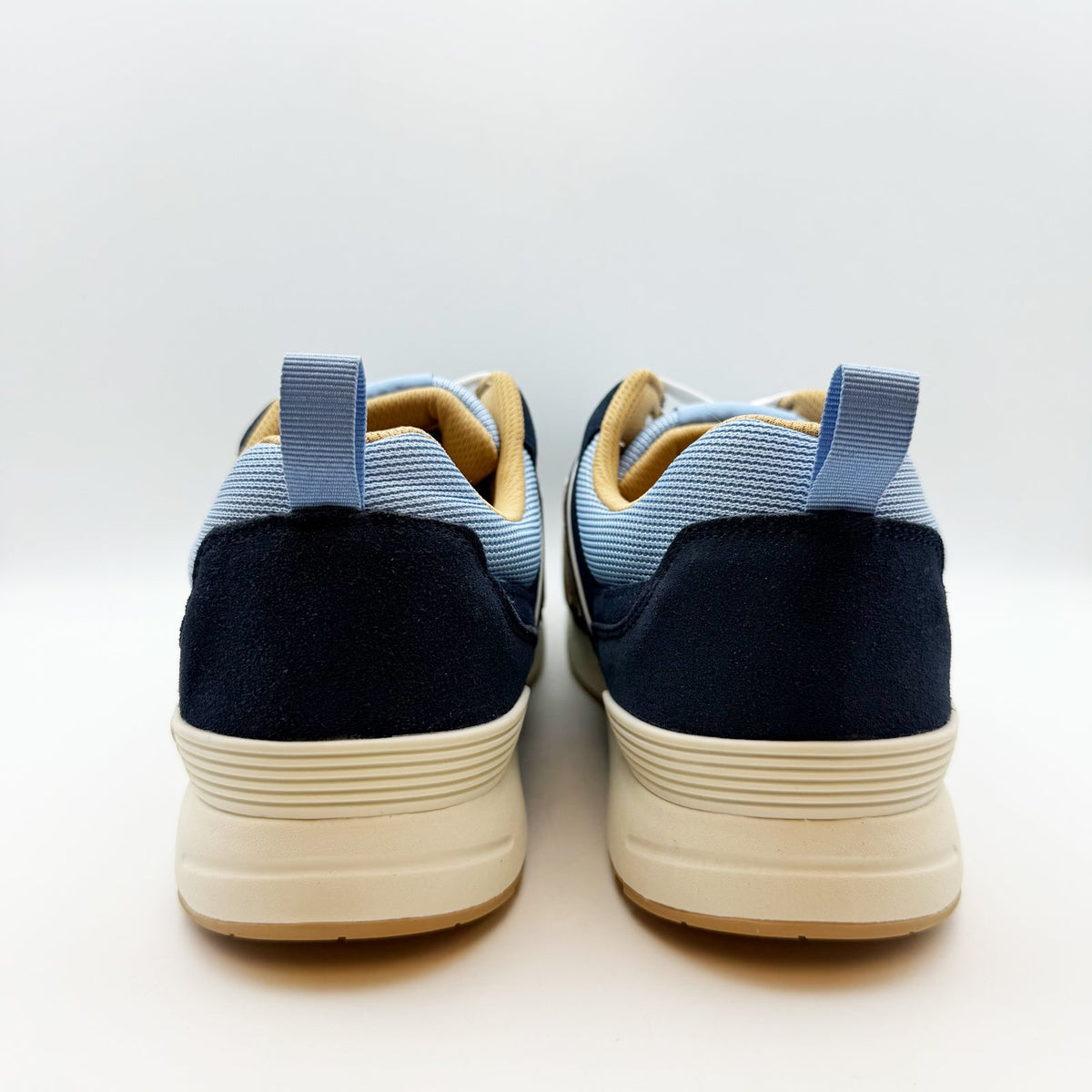 New Balance Mens Work Safety Elite Lite Shoe 8.5 Light Blue Navy Comp Toe NWOB