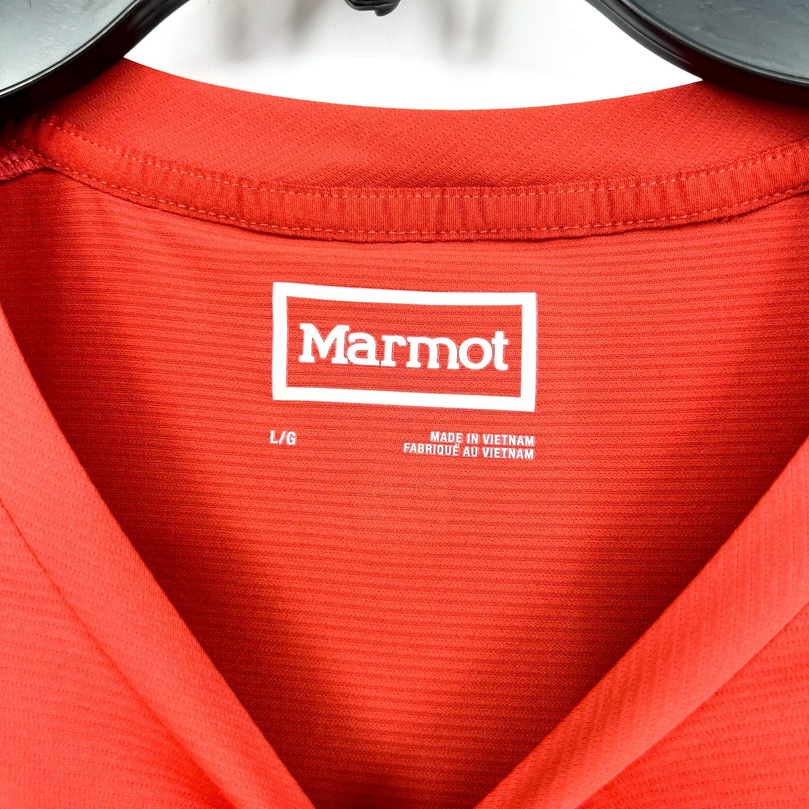 MARMOT Men's AirExchange Long-Sleeve Crew T-Shirt Large Orange UPF 50 NWT