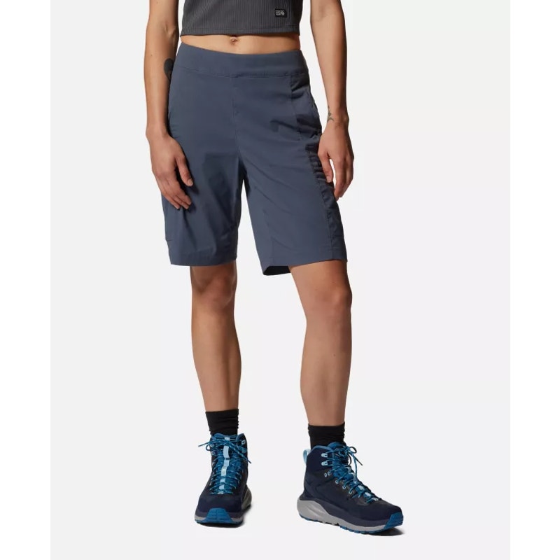 MOUNTAIN HARDWEAR Women's Dynama Bermuda Shorts XL Blue Slate High Rise NWT