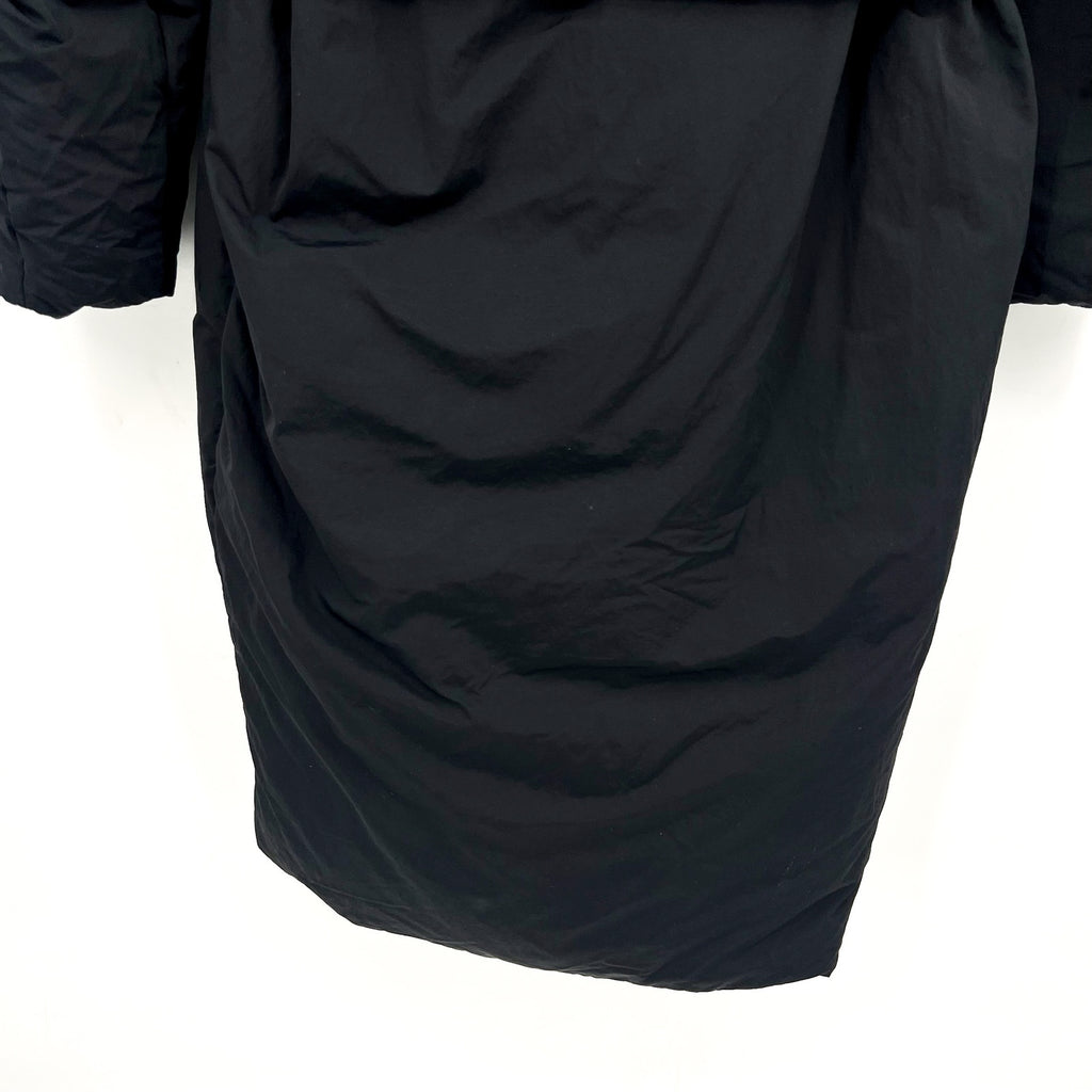 EVERLANE Women's Duvet Puffer Down Coat Medium Black Belted Hooded NWT