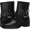 Lucky Brand Womens Kamany Ankle Boots Size 11 Black Braided Leather Booties NWOB