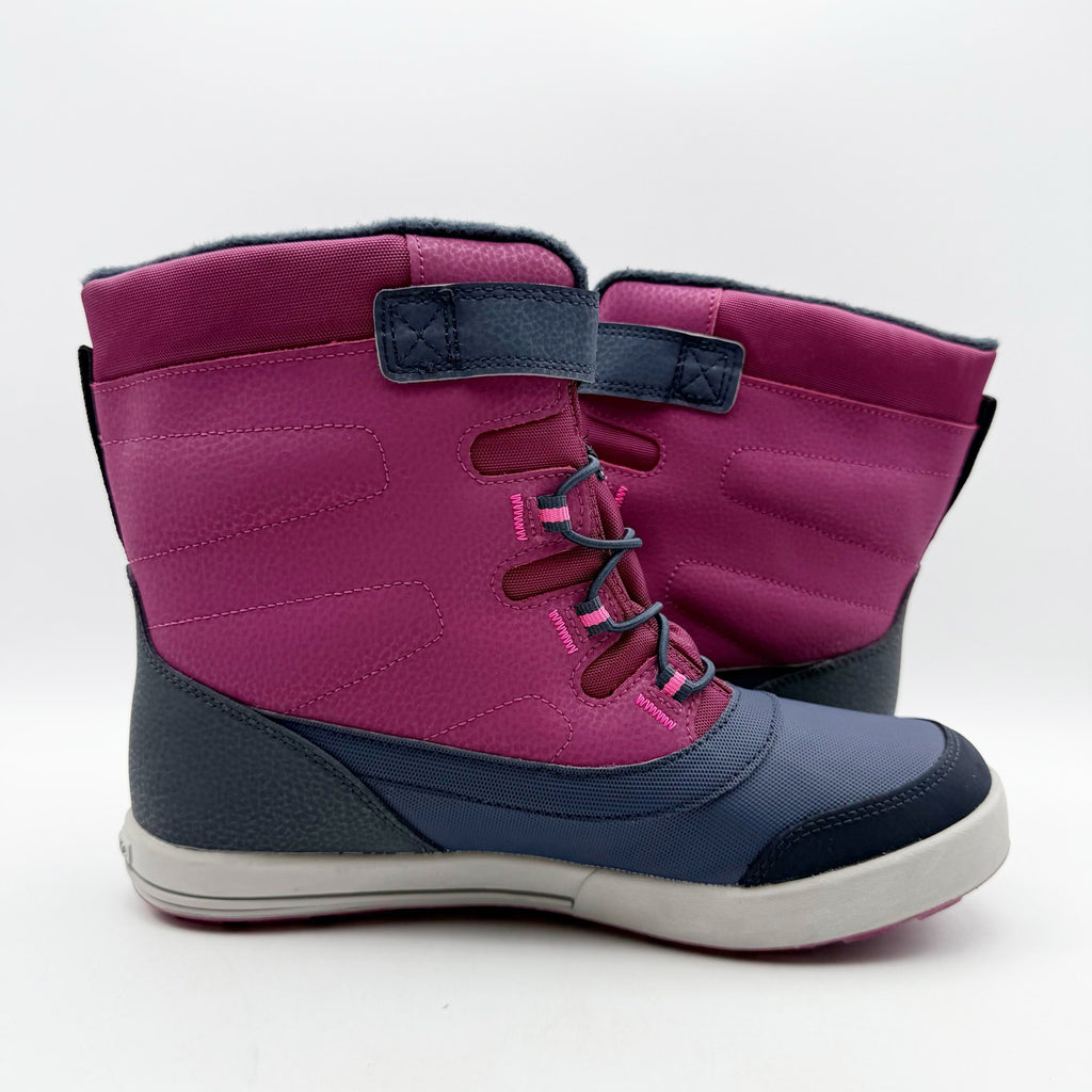 Merrell Big Kids Snow Storm Winter Boots Size 7 Pink Berry Navy Waterproof NIB