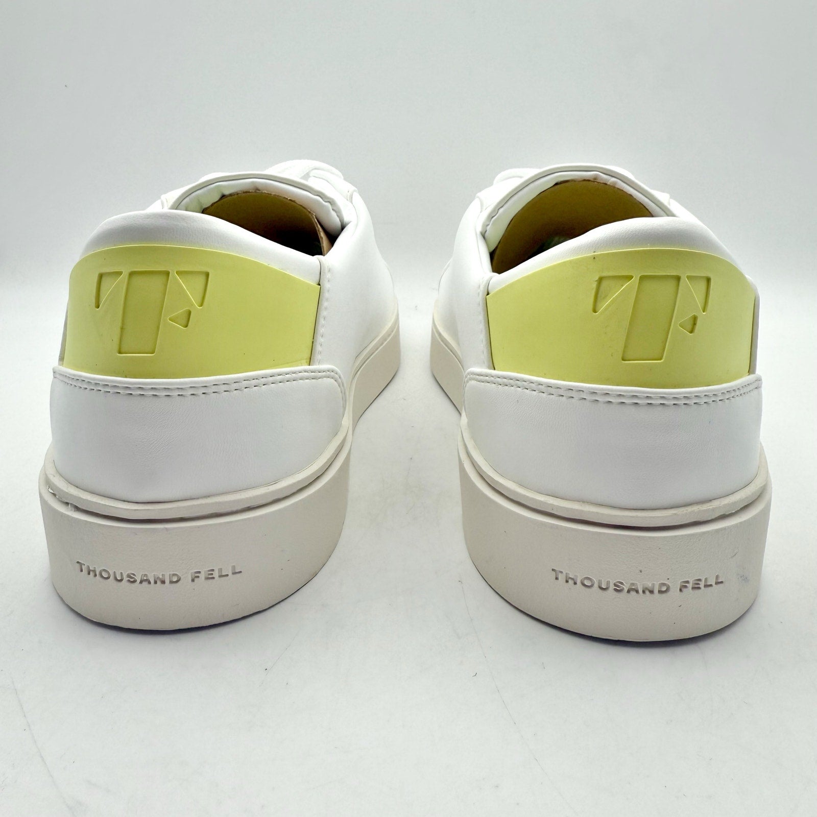 Thousand Fell Mens Lace Up Sneakers US 10 EU 43 White NIB